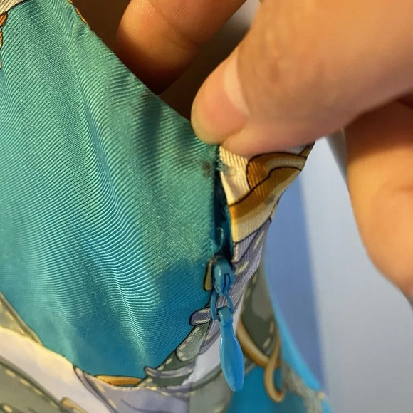 Y2K Hilfiger Silk Slip Dress Sz 6 Midi Fairy Royal Cottage-core Party Cocktail - Picture 12 of 12